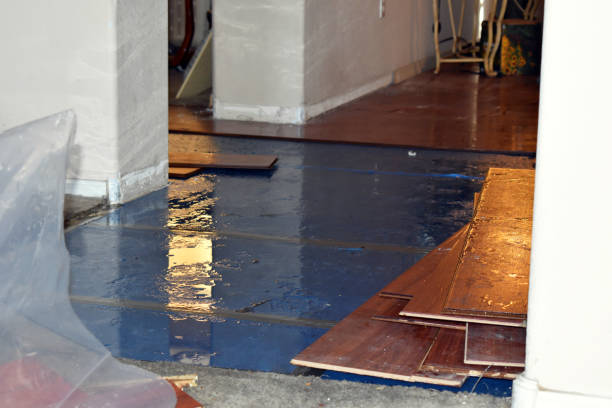 Professional Basement Flood Cleanup technician working in Crooksville, OH